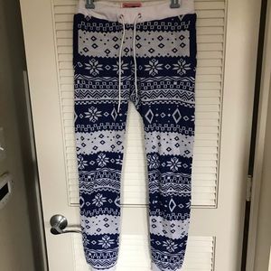 Tipsy elves Christmas pattern joggers.